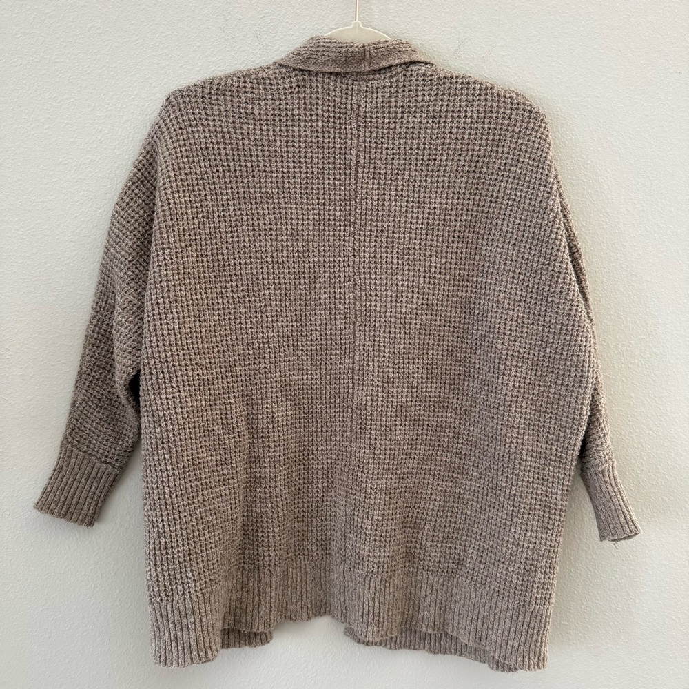 American Eagle Outfitters Tan Open Front Cardigan with Pockets XS S - Picture 5 of 6